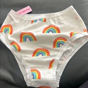 NWT Hey Mavens! Rainbow Arches High Rise Undies - Organic Cotton -Size XS